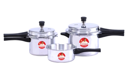 WONDERCHEF PLATINUM PRESSURE COOKER COMBO SET 2L 3L 5L